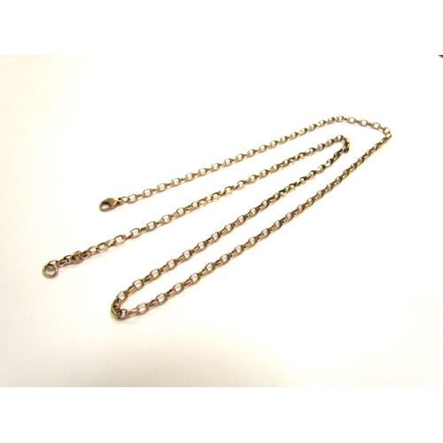 9209 - A 9ct gold belcher chain, 61cm long, 11.8g