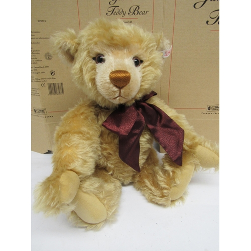 7124 - A Steiff 670374 limited edition Millennium mohair teddy bear with plastic eyes, stitched nose and mo... 