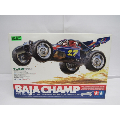 7335 - A Tamiya 1:10 scale 58221 Baja Champ radio control 4WD high performance off road racer plastic model... 