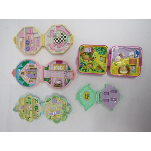 7020 - Five Bluebird Toys Polly Pocket playsets to include Pollys Earring Case, Polly's Hair Salon, Polly's... 