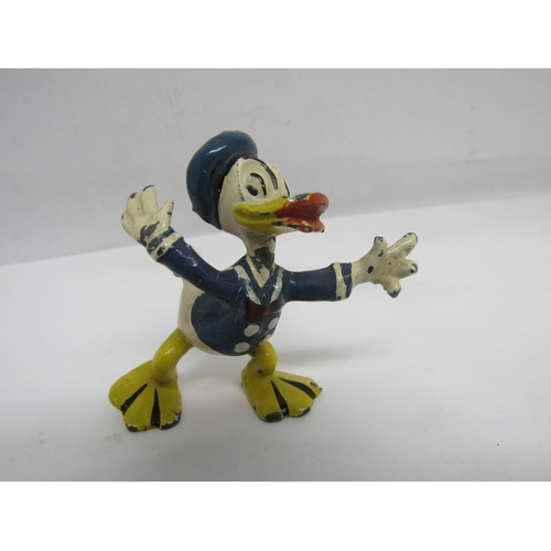 7189 - A Sacul Walt Disney Donald Duck hand painted hollow cast figure, 5cm tall