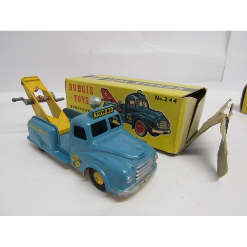 7277 - Two boxed Budgie Toys diecast vehicles to include 244 Breakdown Truck and 254 Merryweather Turn Tabl... 