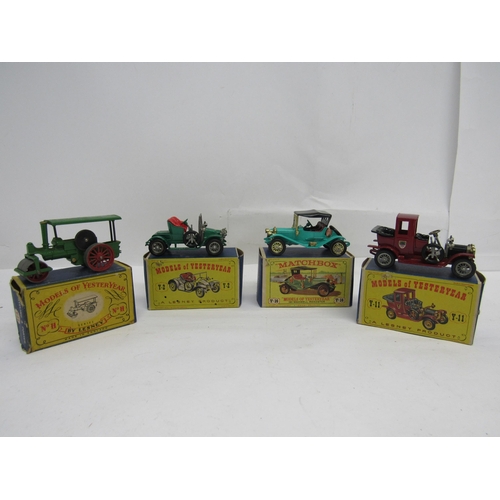 7268 - Four boxed Lesney Matchbox Models of Yesteryear diecast vehicles to include Y2 1911 Renault, Y11 191... 