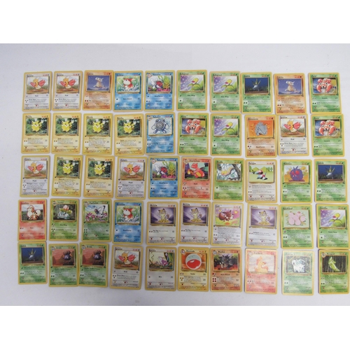 7017 - A collection of ninety-eight unlimited Pokemon TCG cards (98, numerous duplicates), together with a ... 