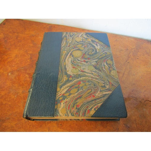 1020 - George du Maurier 'Trilby', 1895, finely bound in three quarter blue Morocco gilt, marbled paper boa... 