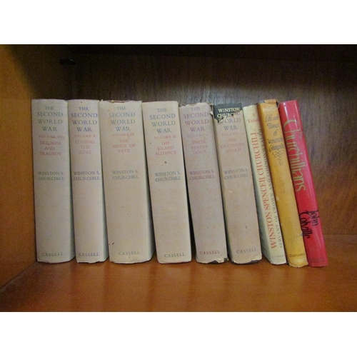 1033 - Sir Winston Churchill: 'The Second World War', 1948-1954, 1st edition, 6 volumes, in dust wrappers, ... 