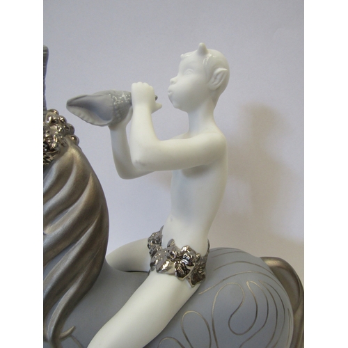 1154 - A Lladro Fawn and Unicorn limited edition figure, number 10/500, 30cm tall