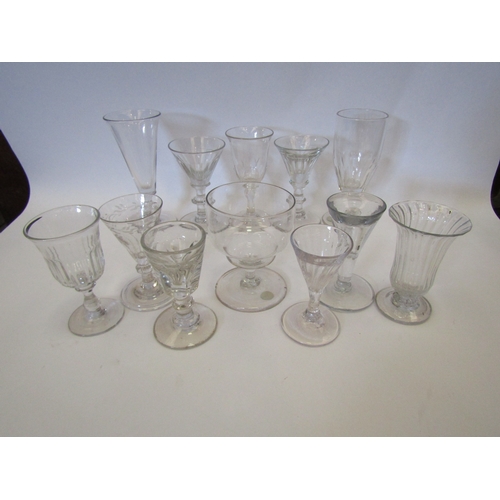 1164 - A selection of mainly 19th Century drinking glasses (12)