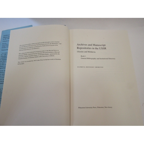 1264 - Patricia Grimstead: 'Archives and Manuscript Repositories in the USSR: Ukraine and Moldovia', Prince... 