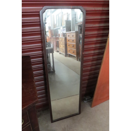 2077 - An Art Deco mahogany framed dress mirror   (R) £15