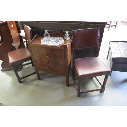 2150 - A pair of vintage Cromwellian style dining chairs