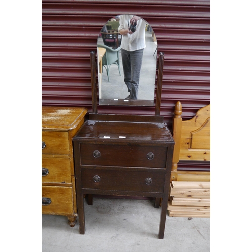 2300 - An oak dresser with two drawers