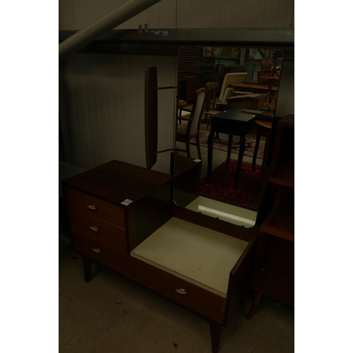 2320 - A 1960's dressing table with mirror back