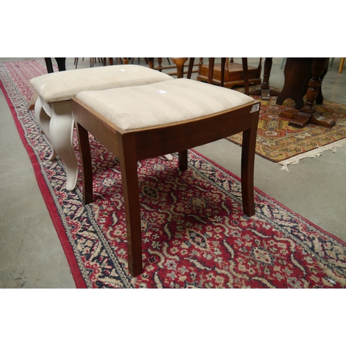 2335 - A teak stool  (E) £5-10