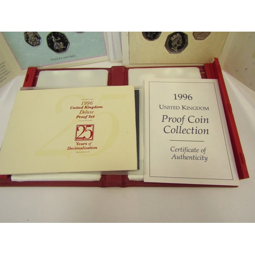 1286 - A selection of coinage including 1996 United Kingdom proof coin collection with certificate, 1996 We... 