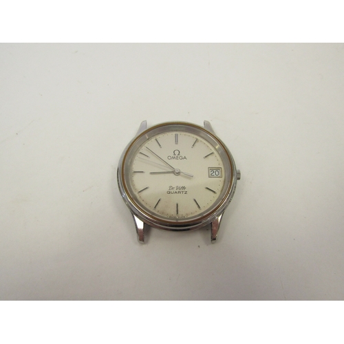 1292 - An Omega De Ville 1332 calibre stainless steel cased wristwatch, with baton dial, date aperture and ... 