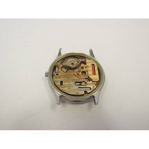 1292 - An Omega De Ville 1332 calibre stainless steel cased wristwatch, with baton dial, date aperture and ... 