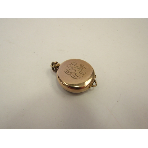 1320 - A gold-plated fob watch