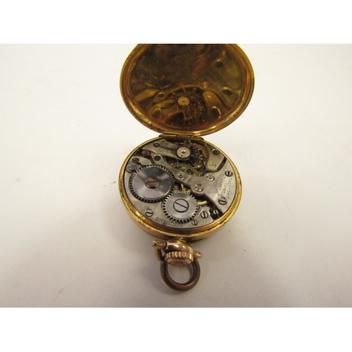 1320 - A gold-plated fob watch