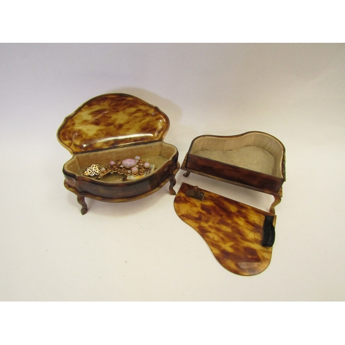 1327 - Faux tortoiseshell items including jewellery box, carriage etc. some a/f