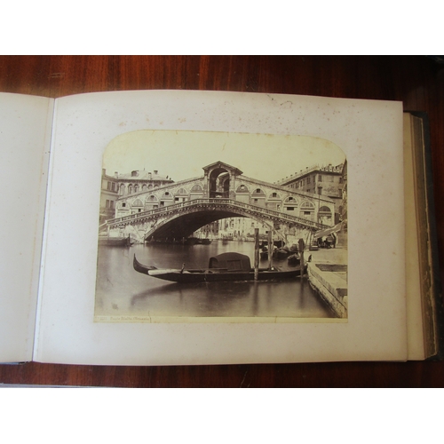 1028 - A Victorian tourist photograph album dated 1872 including Venice, Switzerland and Tenby