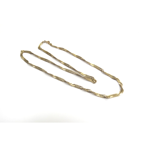 9079 - A 9ct gold flatlink neckchain, 45cm long, 4.4g