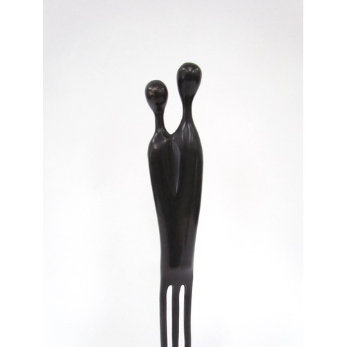 7555 - A Louise Hederstrom bronze sculture c1990's, Sweden, 43cm high