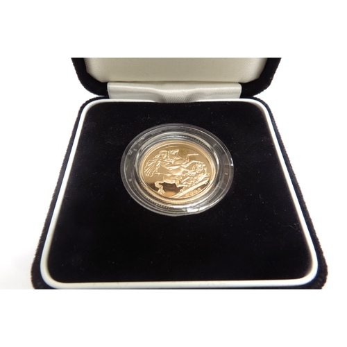 9251 - A 2003 gold proof sovereign in case