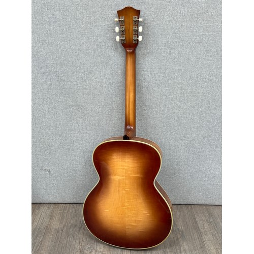 5151 - A Hofner Senator guitar, serial no. 10083, circa 1960, sunburst body, repaired neck, soft cased