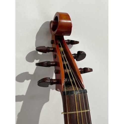 5021 - A tenor viol by Mrs R Marshall, dated 10/02/79, Baroque style, standard pitch, cased with Roy Collin... 