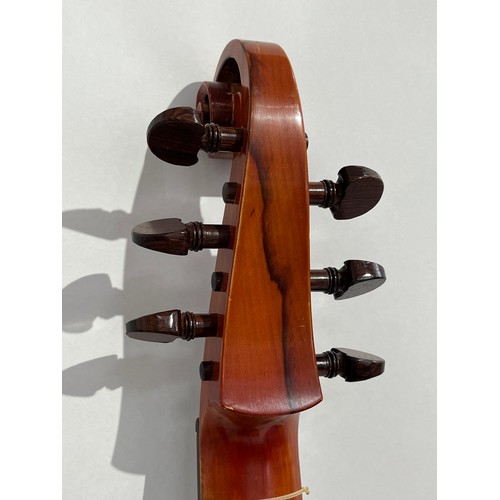 5021 - A tenor viol by Mrs R Marshall, dated 10/02/79, Baroque style, standard pitch, cased with Roy Collin... 