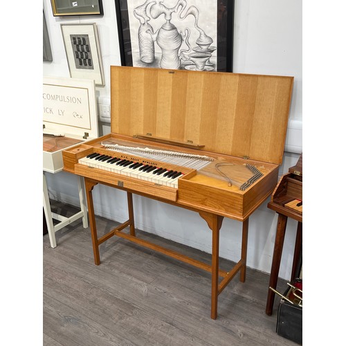 5067 - A 1970's clavichord, cased in oak, by Brian Joseph Summers, an aircraft engineer, built in 1974, wit... 
