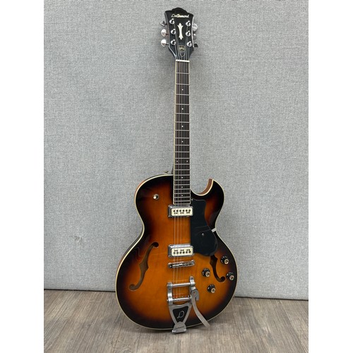 5133 - A DeArmond by Guild Starfire Special  semi-acoustic electric guitar circa 1998, sunburst body, made ... 