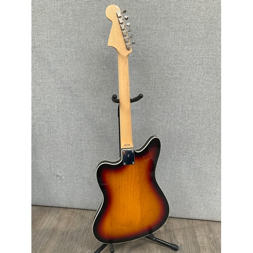 5213 - A Fender Jaguar Special Edition Thinline, 3 tone sunburst body, Made in Japan, serial no. JD12009108... 