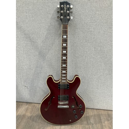 5182 - A Columbus Series 3 335 style electric guitar, red natural body, serial number 890332  (R)  £100