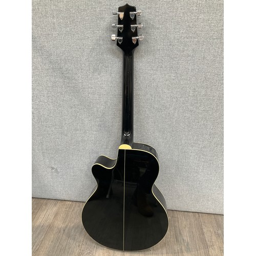 5176 - A Takamine G Series electro acoustic guitar, Model EG260C-BL, black  (R)  £80