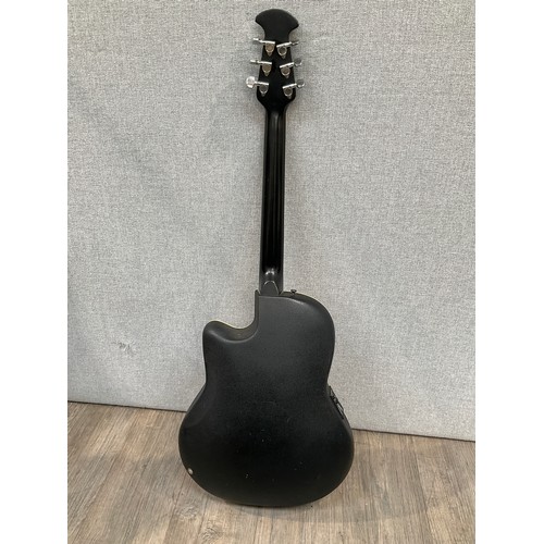 5174 - An Ovation Applause Model AE28 electro acoustic guitar, chip to headstock  (R)  £40