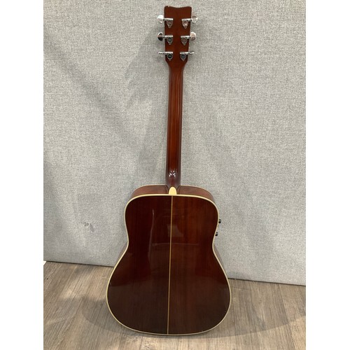 5107 - A Yamaha FG-450SE electro acoustic guitar, Western style, mother-of-pearl detail to sound hole, Yama... 