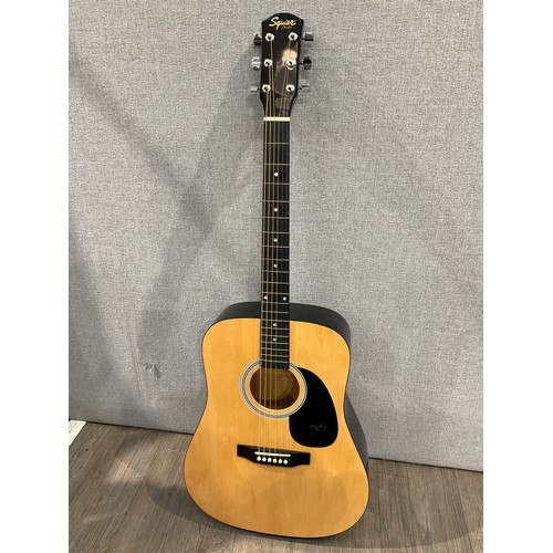 5104 - A Fender Squier SA-110 acoustic guitar, serial no. 0090711705, with hard case