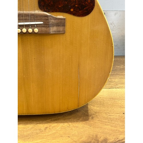 5239 - A Gibson acoustic guitar circa 1966, thought to be a B25, serial no. 384268, shaped tortoiseshell gu... 