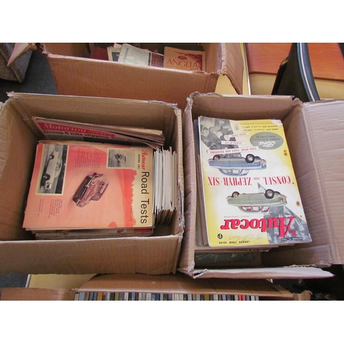 1117 - Two boxes containing a good quantity of car and motoring magazines including 