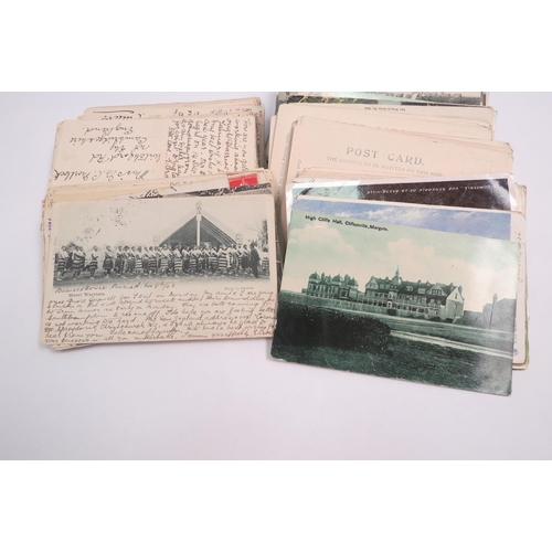 1270 - A quantity of postcards including foreign and local, most written on