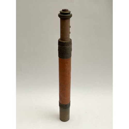 8046 - A sighting telescope, leather bound