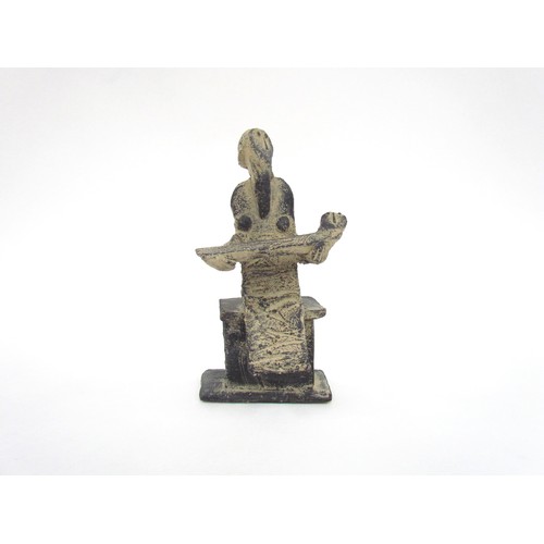 7083 - JOHN MALTBY (1936-2020) (ARR) A studio pottery figure of a stylised woman and child, marked to base.... 