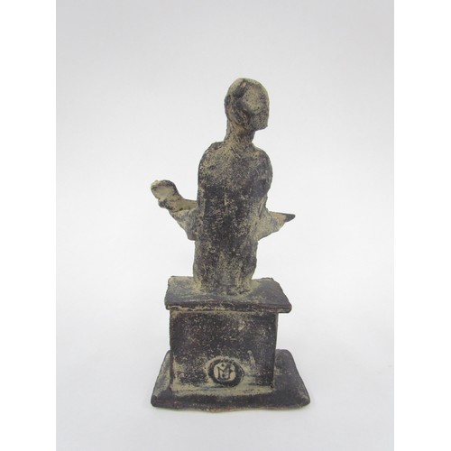 7083 - JOHN MALTBY (1936-2020) (ARR) A studio pottery figure of a stylised woman and child, marked to base.... 