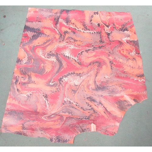 6050 - The Marianne Nightingale Art Collection: A half cow hide approximately, hand marbled multi-coloured