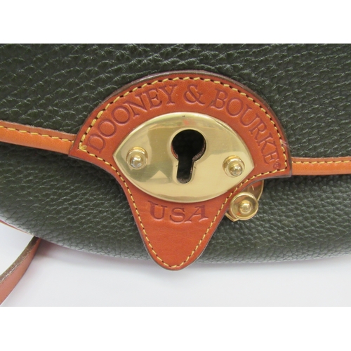 6051 - DOONEY & BOURKE, USA, All Weather Leather , two shoulder bags, olive/tan and black and tan  (C)