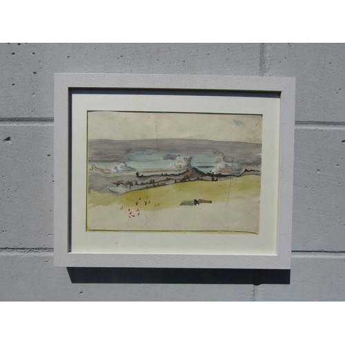 7517 - A framed watercolour painting in the manner of Winifred Nicholson, unsigned but indistinctly titled ... 