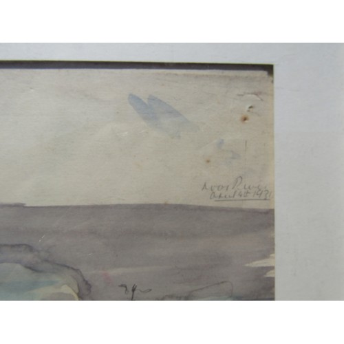 7517 - A framed watercolour painting in the manner of Winifred Nicholson, unsigned but indistinctly titled ... 