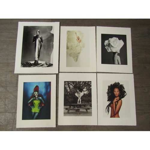 7593 - A collection of photographic fashion art prints in the manner of Robert Mapplethorpe, unsigned. 45.5... 